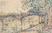 Parijs, de Pont des Arts - Paul Signac — weergave van het kunstwerk