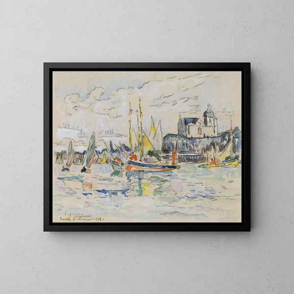Vue du port de Dolonne - Paul Signac — ingelijst kunstwerk aan de muur