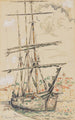 Saint-Tropez Trois-mâts quai - Paul Signac — weergave van het kunstwerk