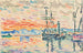 Saint-Tropez, de haven bij zonsondergang - Paul Signac — weergave van het kunstwerk