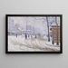 Sneeuw Boulevard de Clichy Parijs - Paul Signac — ingelijst kunstwerk aan de muur
