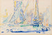 Saint-Tropez, tartanes aan de haven - Paul Signac — weergave van het kunstwerk