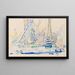 Saint-Tropez, tartanes aan de haven - Paul Signac — ingelijst kunstwerk aan de muur