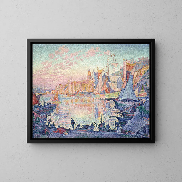 Het portret van Saint-Tropez - Paul Signac — ingelijst kunstwerk aan de muur