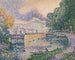 De sleepbootkanaal in Samois - Paul Signac — weergave van het kunstwerk