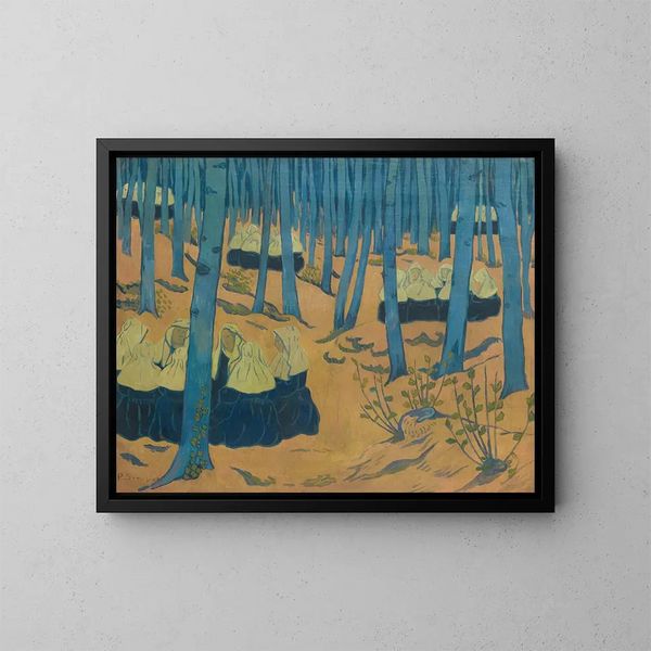 Bretonse schilderijen verzameld in het heilige bos - Paul Sérusier — ingelijst kunstwerk aan de muur