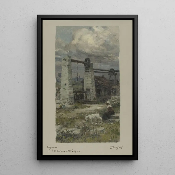 Les anciennes carrières de Bagneux - Paul Steck — ingelijst kunstwerk aan de muur