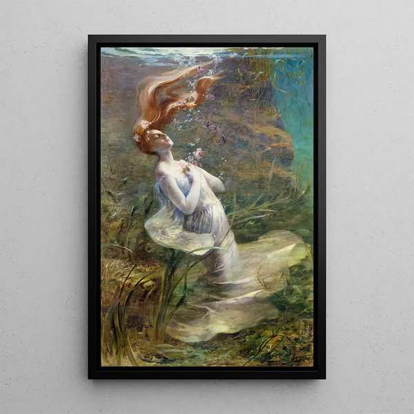 Ophélie - Paul Steck — ingelijst kunstwerk aan de muur