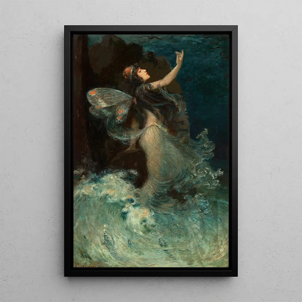 Nymphe des eaux - Paul Swan — ingelijst kunstwerk aan de muur