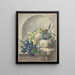 Morceau de fruit dans une niche sur une table en marbre prunes pêches raisins et mûres - Paul Theodor van Brussel — ingelijst kunstwerk aan de muur