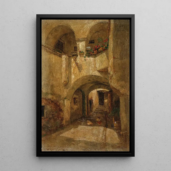 Study of the Wachau Valley - Paul Unbereit — framed artwork on a wall