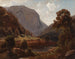 Landschap van de Hudson-rivier - Paul Weber — weergave van het kunstwerk