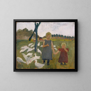 Paula ModersohnBecker - Kids with Geese.webp