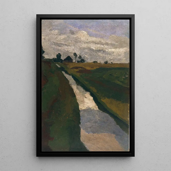 Canal de tourbière - Paula Modersohn-Becker — framed artwork on a wall