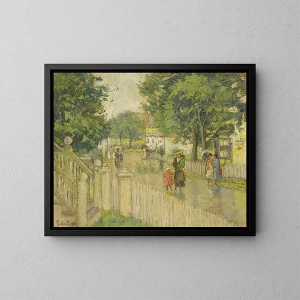 Na de regen - Pauline Palmer — ingelijst kunstwerk aan de muur