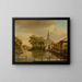 View of the Zijlpoort in Leiden - Paulus Constantijn la Fargue — framed artwork on a wall