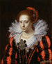 Portret van een jonge vrouw - Paulus Moreelse — weergave van het kunstwerk