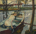 Pauze van roeimachine Hartmannsberg - Leo Putz — weergave van het kunstwerk