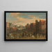 Le licenciement des mercenaires Waardgelders au service du gouvernement municipal par le prince Maurits sur le Neude, Utrecht, 31 juillet 1618 - Pauwels van Hillegaert — ingelijst kunstwerk aan de muur