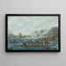 scène van een veerboot op de Susquehanna bij Wrights Ferry nabij Havre de Grace - Pavel Petrovich Svinin — ingelijst kunstwerk aan de muur
