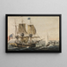 Replenishment of ships with cod off the coast of Newfoundland - Pavel Petrovich Svinin — ingelijst kunstwerk aan de muur