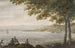 van vissers die alose vangen op de oever van de rivier de Hudson - Pavel Petrovich Svinin — weergave van het kunstwerk