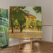 Reproductie van het schilderij van het Pavillon de plaisance, Prater, Wenen - Carl Moll