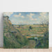 Reproductie van het schilderij Landschapschilderij, Bazincourt - Camille Pissarro