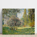 Reproductie van het schilderij Landschap; Het Parc Monceau - Claude Monet