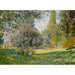 Reproductie van het schilderij Landschap; Het Parc Monceau - Claude Monet