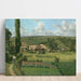 Landschap met weiden, Pontoise - Camille Pissarro — wandpresentatie van het kunstwerk