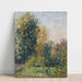 Reproductie van het schilderij Landschap met Twee Personen, Éragny, Herfst - Camille Pissarro