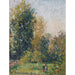 Reproductie van het schilderij Landschap met Twee Personen, Éragny, Herfst - Camille Pissarro