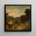 Landschap met Figuren - Theobald Michau — ingelijst kunstwerk aan de muur