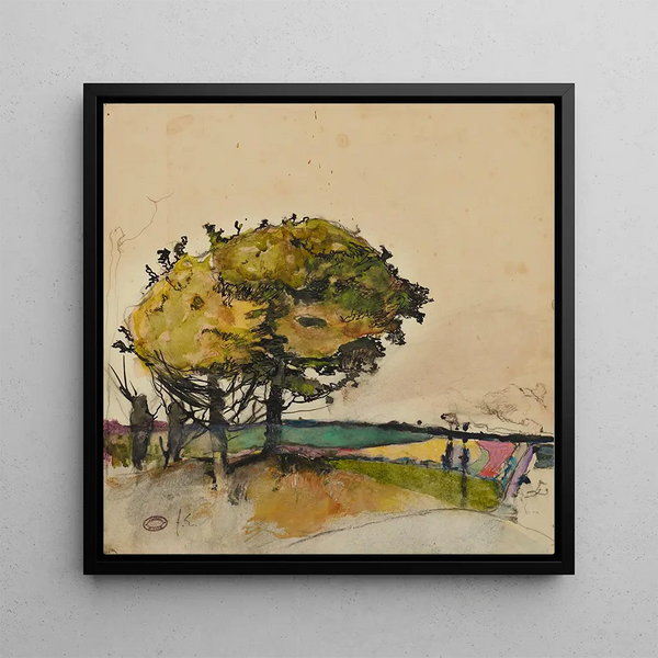 Paysage avec arbres dans les champs - Florence Est