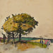 Landschap met bomen in de velden - Florence Est — weergave van het kunstwerk
