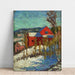Reproductie van het schilderij Landschapschilderij met huizen - Konrad Mägi