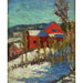 Reproductie van het schilderij Landschapschilderij met huizen - Konrad Mägi