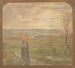 Landschapsschilderij met een stel dat wandelt - Jean Joseph Enders — weergave van het kunstwerk