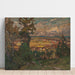 Reproductie van het schilderij Landschap met een dorp. Studie van Noord-Noorwegen - Anna Boberg