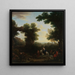 Klassiek landschap met zigeuners - John Wootton — ingelijst kunstwerk aan de muur