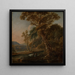Landschapschilderij van de avond in het zuiden - Joris van der Haagen — ingelijst kunstwerk aan de muur