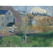 Reproductie van het schilderij Landschap in Bretagne, De Molen van David - Paul Gauguin