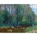 Reproductie van het schilderij Landschapschilderij met rivier - Alfred Zoff