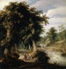 Landschap met rivier en eikenbos - Alexander Keirincx — weergave van het kunstwerk