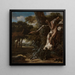 Landschapschilderij met een beuk getroffen door de bliksem - Jan Van Kessel de Oudere — ingelijst kunstwerk aan de muur