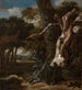 Landschapschilderij met een beuk getroffen door de bliksem - Jan Van Kessel de Oudere — weergave van het kunstwerk