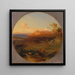 Grieks landschapsschilderij op het eiland Egina - Carl Rottmann — ingelijst kunstwerk aan de muur