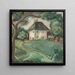 Landschap bij Tebo - Cyprin Majernk — ingelijst kunstwerk aan de muur