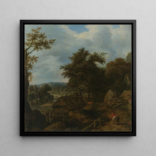 Paysage suédois avec un moulin à eau - Allaert van Everdingen